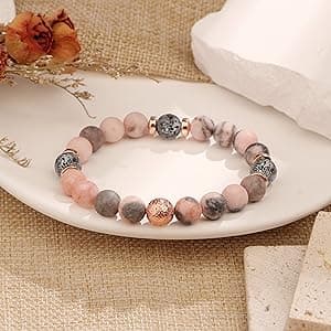 Yiyang 13th 16th 18th 21st 25th 30th 35th 40th 45th 50th 60th 65th 70th 75th 80th Birthday Gifts for Women, Natural Stone Bracelet Birthday Gifts for Women Mom Daughter Grandma Sister Coworker