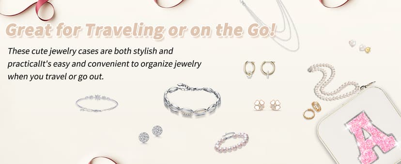 Christmas Gifts for Teens Girls - Gifts for Teen Girl Trendy Stuff,Birthday Gifts for 5 6 7 8 9 10 11 12 13 14 15 Year Old Girls,Cute Travel Jewelry Case Small Box | Lavender,A