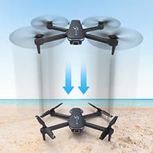 Drone with 1080P Camera for Beginners and Adults, Foldable Remote Control Quadcopter with Voice Control, Gestures Selfie, Altitude Hold, One Key Start, 3D Flips, 2 Batteries, Toy for Beginners