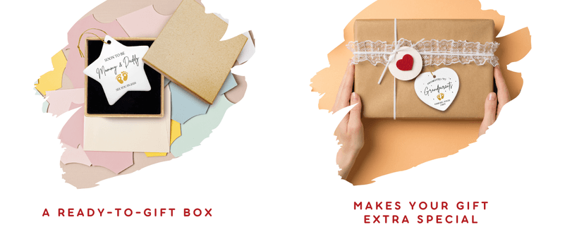 Grandparents Gifts - First Time Grandparents Gifts for Grandma, Grandpa - Baby Pregnancy Announcement Ornament for New Grandma - Grandpa to Be Ornaments 2026 - Ceramic Hanging Ornament