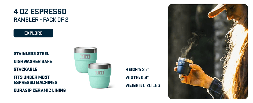 YETI Rambler 20 oz Stainless Steel Vacuum Insulated Tumbler w/MagSlider Lid