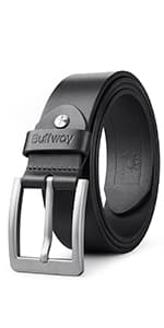 Buffway Slim Minimalist Front Pocket RFID Blocking Leather Wallets for Men and Women - Carbon Fiber Black