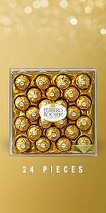 Ferrero Collection Fine Assorted Confections, Premium Chocolate Variety Pack with Ferrero Rocher, Raffaello, and Rondnoir, 6.1 oz, Gift Box for Sharing with Family and Friends
