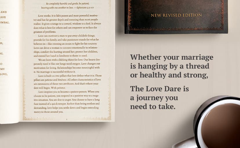 The Love Dare: A 40-Day Challenge for Husbands and Wives to Understand and Practice Unconditional Love - Includes Free Online Marriage Evaluation