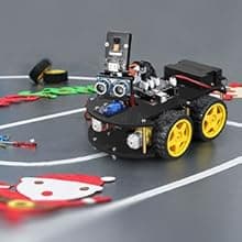 ELEGOO UNO R3 Smart Robot Car Kit V4 for Arduino Robotics for Kids Ages 8-12 12-16 STEM Science Kits Coding Gifts for 8 9 10 11 12 13 14 15 16 Year Old Boys Girls Teens Cool Engineering Building Toys