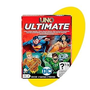 Mattel Games UNO Batman Card Game for Kids, Adults & Family with Collectible Deck & Special Rule Inspired by Batman Comics