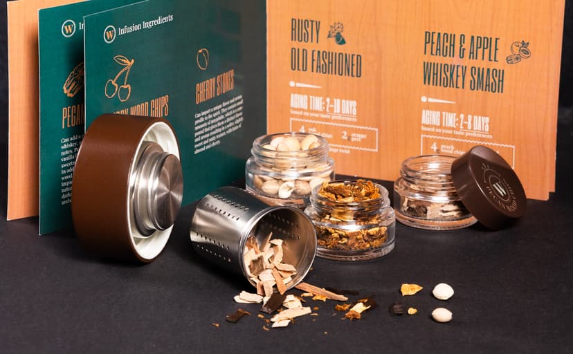 DIY Whiskey Gifts for Men - Infusion Kit & Whiskey Decanter Set with Botanicals - Bourbon Gifts for Men, Birthday Gift for Dad & Husband, Cocktail Maker for Christmas & Valentines Day by Whiskify