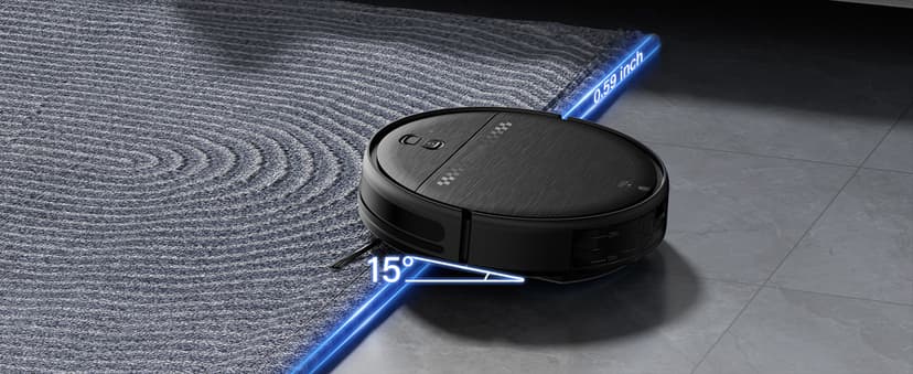 Robot Vacuum and Mop Combo, 2-in-1 Robot Vacuum Cleaner, Perfect for Pet Hair, Hard Floor and Carpet, Anti-Bump, Anti-Fall, App, Voice and Remote Control