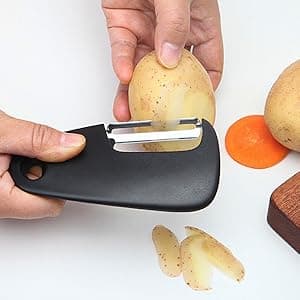 Pisol Kitchen Unique Gadgets Set 6 Pieces, Space Saving, Cheese Grater, Bottle Opener, Fruit Vegetable Peeler, Pizza Cutter, Garlic Ginger Grinder, Herb Stripper Gift Set