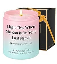LEADO Candle, Daughter in Law Gifts - Funny Wedding, Birthday, Christmas Gifts for Daughter in Law, Sons Girlfriend, Future Adult DIL - DIL Presents from Mother, MIL, Mom - Bride, Bridal Shower Ideas