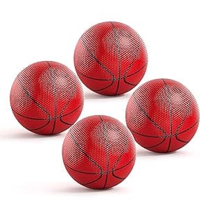 TEMI Indoor Basketball Hoop for Kids, Door Room Basketball Hoop,Mini Basketball Hoop with 4 Balls, Basketball Toys for 3 4 5 6 7 8 9 10 11 12 Year Old Boys