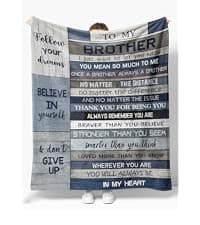 Yamco Big Brother Gift - Gifts for Brothers 60" x 50" Blanket - Funny Brother Gifts from Sister for Birthday - Cool Birthday Gifts for Older Brothers - Bro Christmas Graduation Gift Ideas
