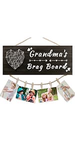 Christmas Gifts for Grandma Grandpa from Granddaughter Grandson - Grandkids Picture Frame for Grandmother Grandfather Grandparent for Mothers Day Fathers Day Grandparents Day Birthday Thanksgiving