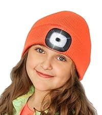 Etsfmoa Unisex Beanie with The Light Gifts for Men Dad Father USB Rechargeable Caps