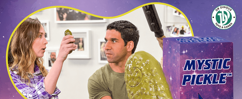 Mystic Pickle - Magic Fortune Teller with +100 Witty Responses - Unveiling The Briny Secrets of The Universe - Endless Entertainment with Friends, Family, Classroom Students - Best Novelty Gag Gift!