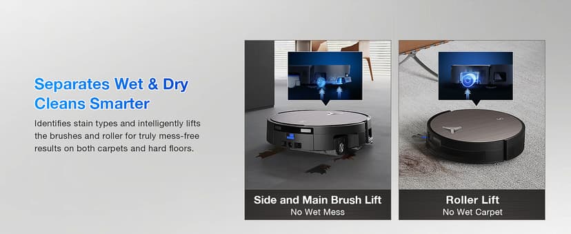 ECOVACS DEEBOT X11 OmniCyclone Robot Vacuum and Mop, PowerBoost Charging, OZMO Roller 2.0 Instant Self-Washing Mop, 19,500Pa Blast Suction, Bagless OmniCyclone Station, AIVI 3D Smart Navigation