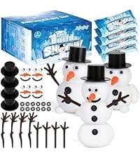 4 Pack Christmas Crafts, Air Dry Clay Snowman Craft, Do You Want to Build a Snowman Christmas Stocking Stuffers for Kids, Toddler Crafts Supplies for Christmas Winter Event Game Toys Xmas Present