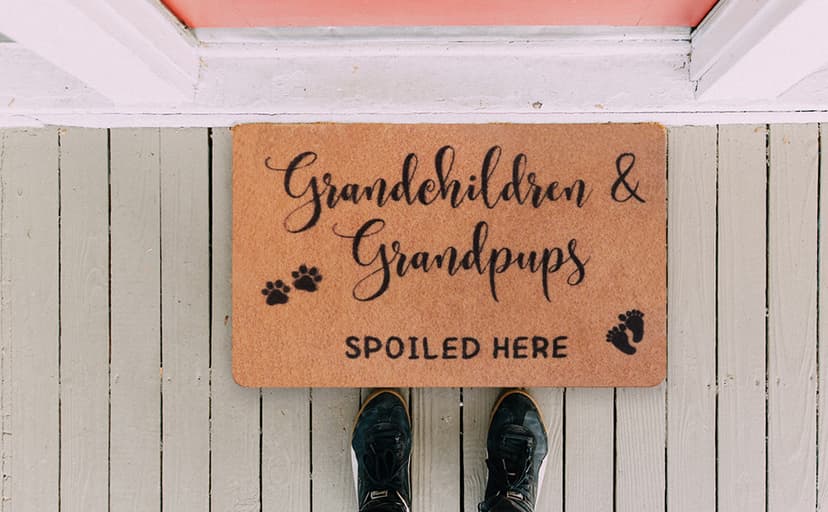 Grandma Gifts,Christmas Nana Gifts for Grandma,Gifts for Grandparents,Grandpa Gifts Birthday Gifts,Gigi Grandma Gifts from Granddaughter Grandchildren Grandson Grankids,Doormats Home Decor