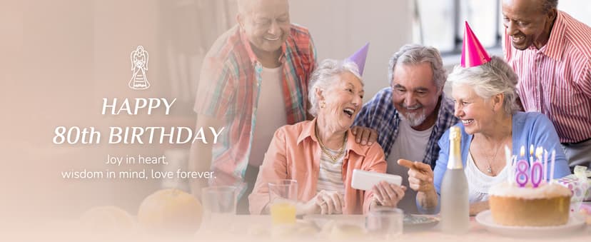 80th Birthday Gifts for Women: Best Happy Birthday Gift for 80 Year Old Woman Moms Grandmothers Friends Unique Birthday Angel Figurine Decorations