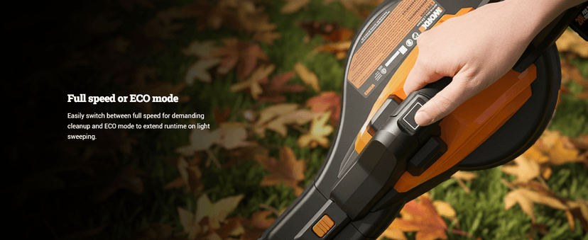 WORX WG583 40V Cordless Leaf Blower, 3 in 1 Blowers for Lawn Care with Vacuum & Mulcher, Electric Blower with Brushless Motor & 2 Speed Control, 2 Batteries & Charger Included