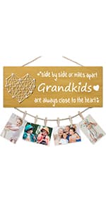 Christmas Gifts for Grandma Grandpa from Granddaughter Grandson - Grandkids Picture Frame for Grandmother Grandfather Grandparent for Mothers Day Fathers Day Grandparents Day Birthday Thanksgiving
