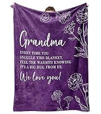 Mom Birthday Gifts, Gifts for Mom Blanket, to My Mother Birthday Gift from Daughter Son, Present for Moms for Christmas 60" x 50", Blue