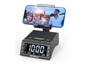 TechGlow Foldable Cellphone Stand with Bluetooth Speaker and Power Bank Birthday Gifts for Men Women Mother Father Boy Girl Teens Cool Tech Gadgets