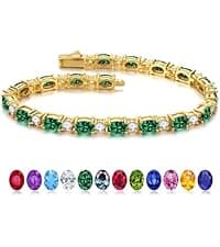 Iefil Christmas Gifts for Wife Women - 925 Sterling Silver Double Birthstone Necklace, Anniversary Birthday Gifts for Women, Jewelry Gift for Wife Girlfriend Mom Her