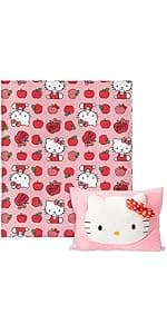 Northwest Hello Kitty Silk Touch Throw Blanket, 50" x 70", Love You Much