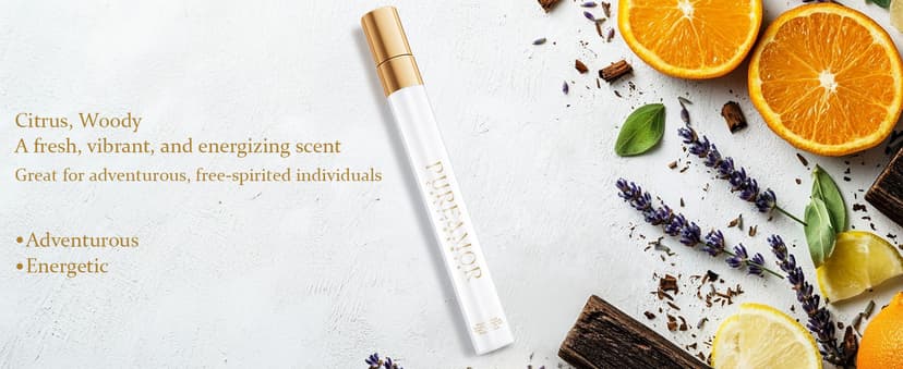 Pheromones Perfumes for Women, 4-pack Giftbox Perfume Set, Amber Vanilla, Saffron Amber, Woody Citrus, Spicy Sandalwood, 1.64fl. Enhanced Scents Pheromone Cologne for Men&Women,Travel Size Perfumes