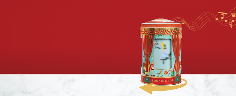 Christmas Gift Basket- Gourmet Food Gifts - Plays Music - Holiday Chocolate and Candy, Sweets and Snacks- Nutcracker Suite- Bonnie and Pop