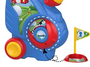 Liberry Toddler Golf Set, Upgraded Kids Golf Cart with Unique Shoulder Strap Design, Indoor and Outdoor Golf Toys for Boys and Girls Aged 1-5 Years Old