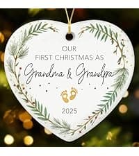 NewEleven Pregnancy Announcement Gifts for Husband Wife Family, Gender Reveal Gifts, Pregnancy Gift for Expecting Mom, for New Mom, New Dad, New Parents - Ornament