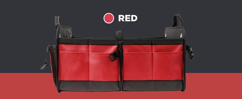 TRUNKCRATEPRO Trunk Organizer For Car, Suv, Truck | Premium Adjustable Multi Compartments Collapsible Car Trunk Organizer With Securing Straps & Non-Slip Bottom (Large Size, Black)