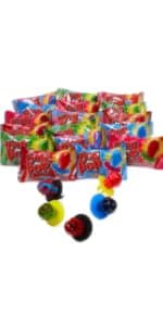 Ring Pop Candy, Christmas Lollipops, 20 Ct Party Favors in Assorted Fruity Flavors - Full Size, Bulk Variety Pack, Individually Wrapped Hard Candy For Stocking Stuffers, Holiday Gifts