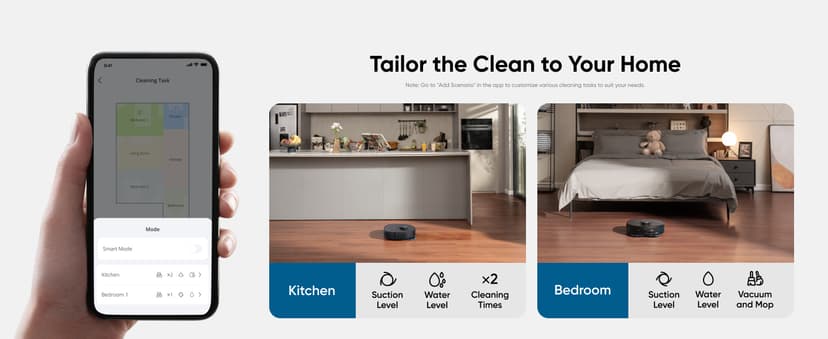 eufy X10 Pro Omni Robot Vacuum and Mop Combo, Incredible Suction, Dual Mops with 12 mm Auto-Lift and Carpet Detection, AI Obstacle Avoidance, Auto Mop Washing&Drying, Self-Emptying, Self-Refilling