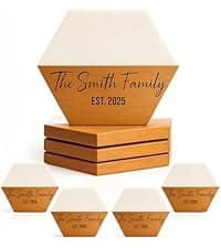 Personalized Acacia Wood Charcuterie Board Set with Stainless Steel Knives – Custom Cheese Board Gift for Wedding, Christmas, Housewarming, Bridal Shower, Anniversary, Women and Couples, Gifts for Her