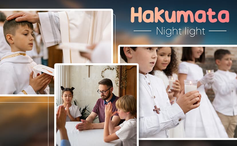 Baptism Gifts for Girl Boy, Nursery Decor Night Light Gifts for Bedtime Prayer, Baby Christening Gifts for Boys Girls, Dedication Gifts Baptismal Gifts Birthday Gifts for Kids, Baptism Decorations