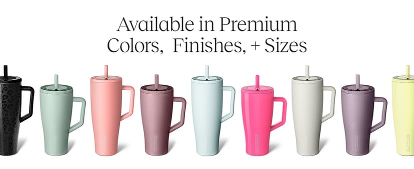 BrüMate Era 30 oz Tumbler with Handle and Straw | 100% Leakproof Insulated Water Bottle Tumbler with Lid and Flexible SoftSip Straw | Made of Stainless Steel | Cup Holder Friendly | 30oz (Rose Taupe)
