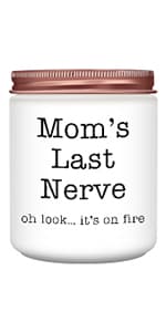 Gifts for Mom Dad from Daughter - Funny Mom Dad Birthday Gift, Mothers Fathers Day Birthday Thanksgiving Christmas Lavender Candles Gifts from Daughter