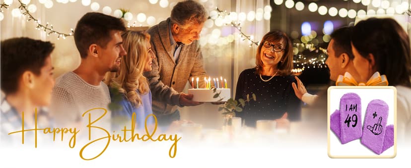 HAPPYPOP 50th Birthday Gifts Ideas - Socks for Turning 50 Year Old Friends Him Her Women Man