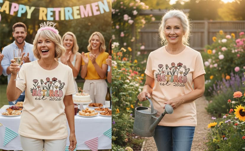 2026 Retirement Shirts Gift for Women Retired Gifts for Wife, Mom, Coworker, Boss Ideas Tops Tees