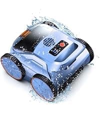 (2025 Upgrade) Pool Vacuum for Inground Pools, Robotic Pool Cleaner, Wall Climbing Pool Cleaner, Cleans Pool Floors, Drain & Walls & Waterline, Cleaning Up to 2100 Sq.ft, 180 Min