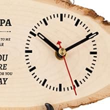 BeauGift Gifts for Grandpa Wooden Clock, Birthday Gifts for Grandpa from Granddaughter Grandchild, Best Grandpa Ever Gifts to My Grandpa Gifts