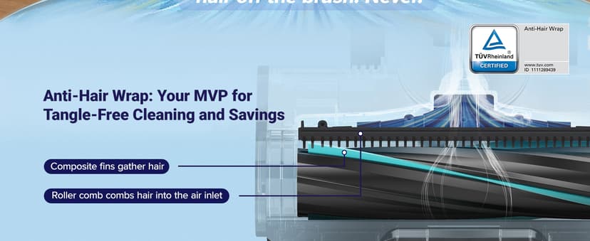 LEVOIT Cordless Vacuum Cleaner, Stick Vac with Tangle-Resistant Design, Up to 50 Minutes, Powerful Suction, Rechargeable, Lightweight, and Versatile for Carpet, Hard Floor, Pet Hair, LVAC-200