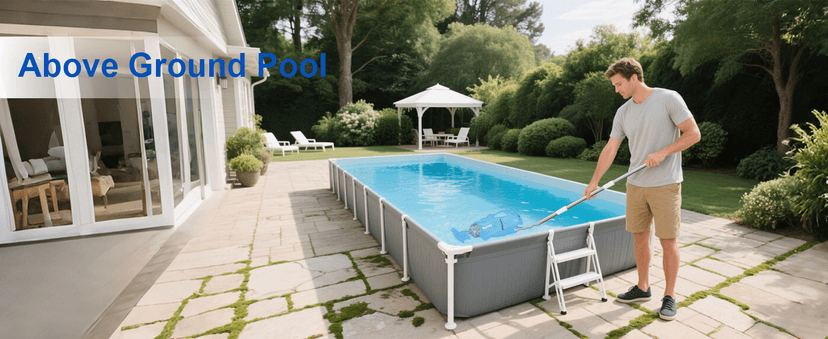 2025 Upgraded Handheld Pool Vacuum Cleaner for Above Ground & Inground Pools - Cordless Pool Cleaner w/18.5GPM Suction, Telescoping Pole(20-69in), 2 Brush Heads - Ideal for Spas & Hot Tubs