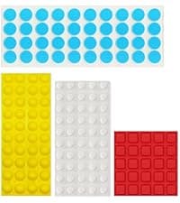 Bump Dots for Visually Impaired 165 Pcs Combo Pack(Red,Yellow,Black,White) - Low Vision Aids Braille Stickers Raised Tactile Dots for Elderly, Blind