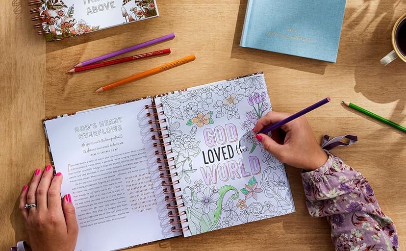 Set Your Mind on Things Above: Devotional Coloring Book