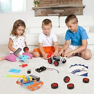 STEM Kits for Kids Crafts 6-8 8-12, Boys Gifts Toys for 6 7 8 Year Old Boy Birthday Gift Ideas, STEM Toys Crafts 6+ 7+ yr, Robotics Science Kits Activities Robot Building Age 8-10 9 10 11 12 13 14