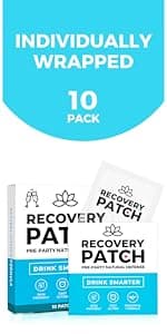 Recovery Patches 28 Pack - Wake Up Refreshed & Energized with Our 100% Natural Ingredients Patch - Individually Wrapped, Skin-Friendly & Waterproof - Enhanced Morning Formula